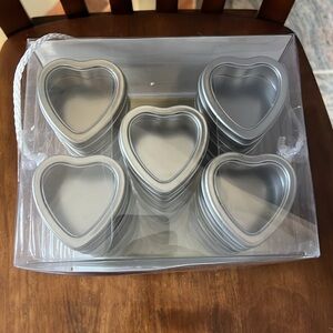 Heart Shaped Tins Pack of 30 Great party favors, gifts, crafts